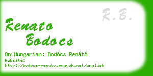 renato bodocs business card